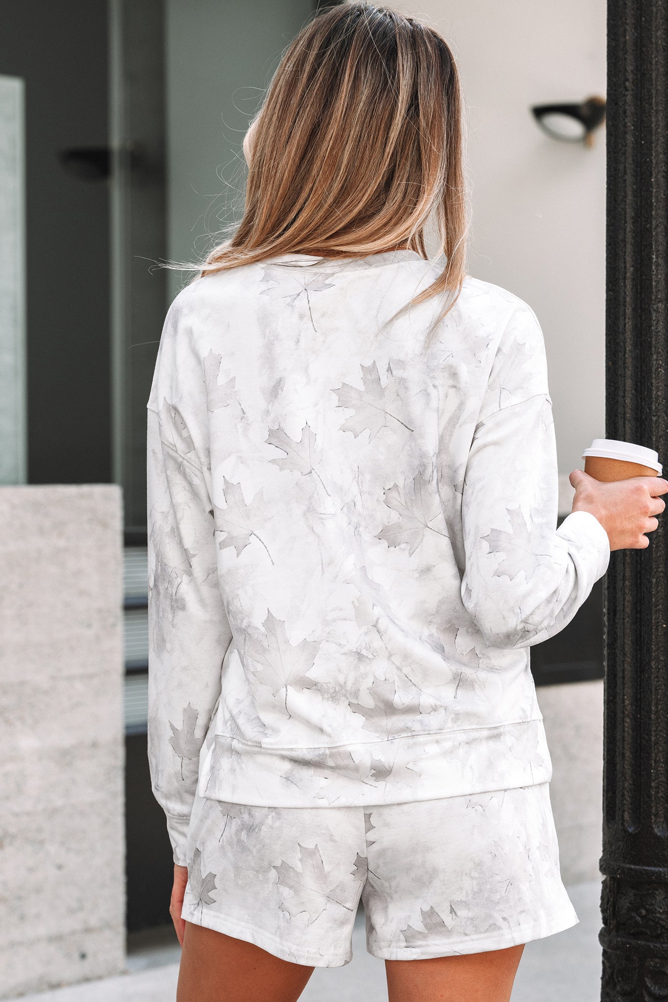 Beige Camo 2-Piece Lounge Set