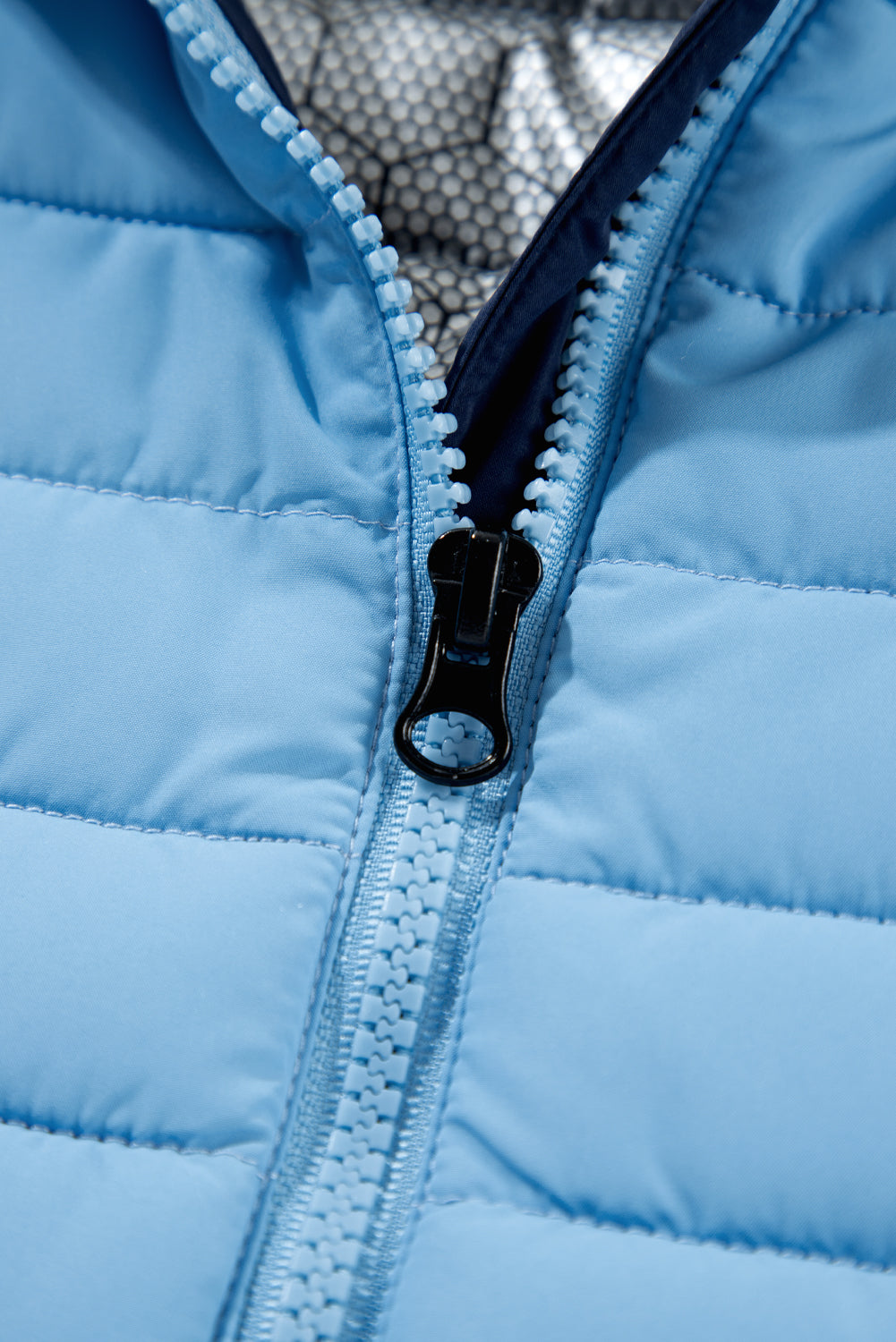 Sky Blue Quilted Puffer Vest