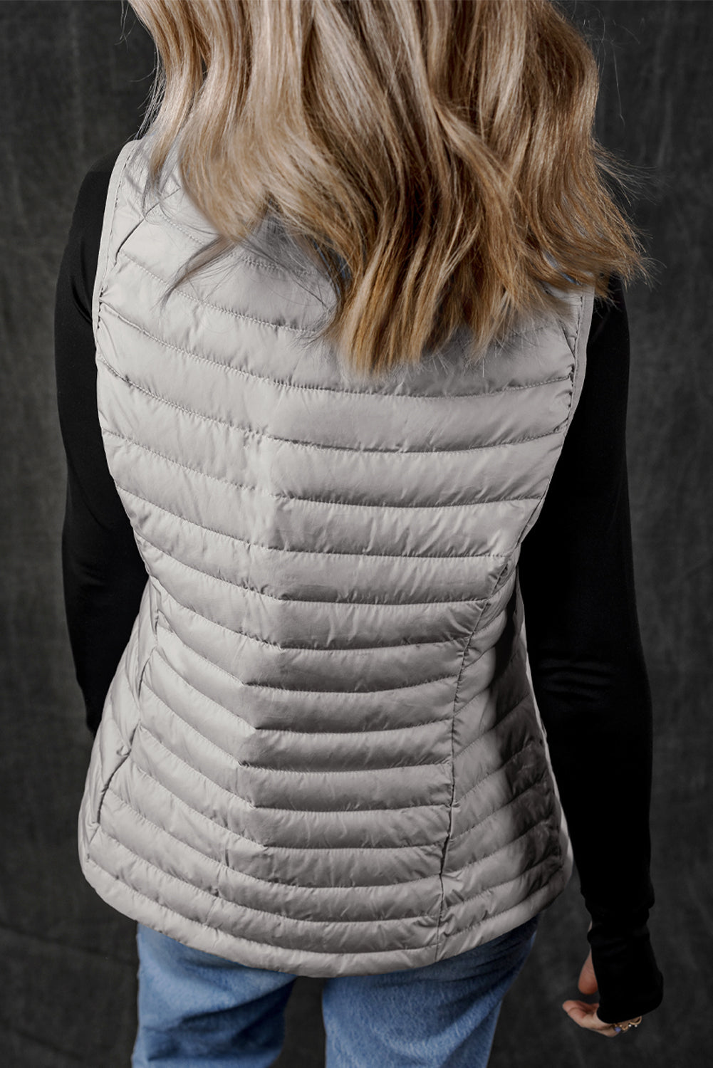 Sky Blue Quilted Puffer Vest