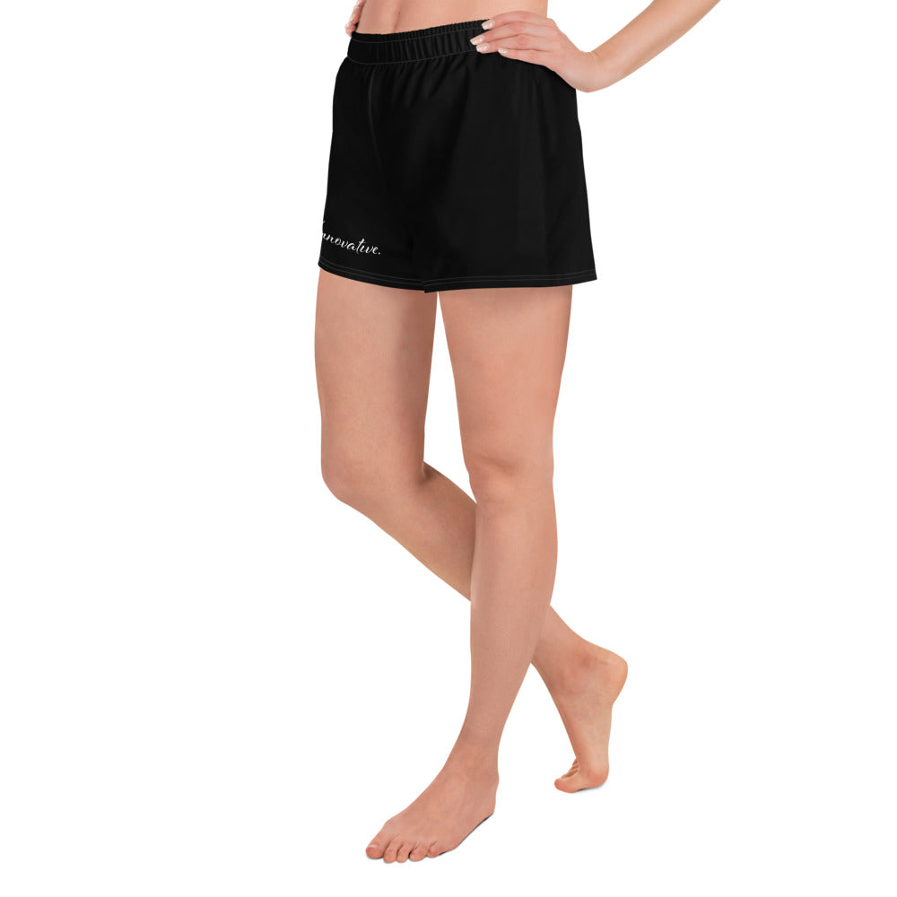 *NEW* "BE INNOVATIVE" QUEEN#1 Athletic Shorts_BL