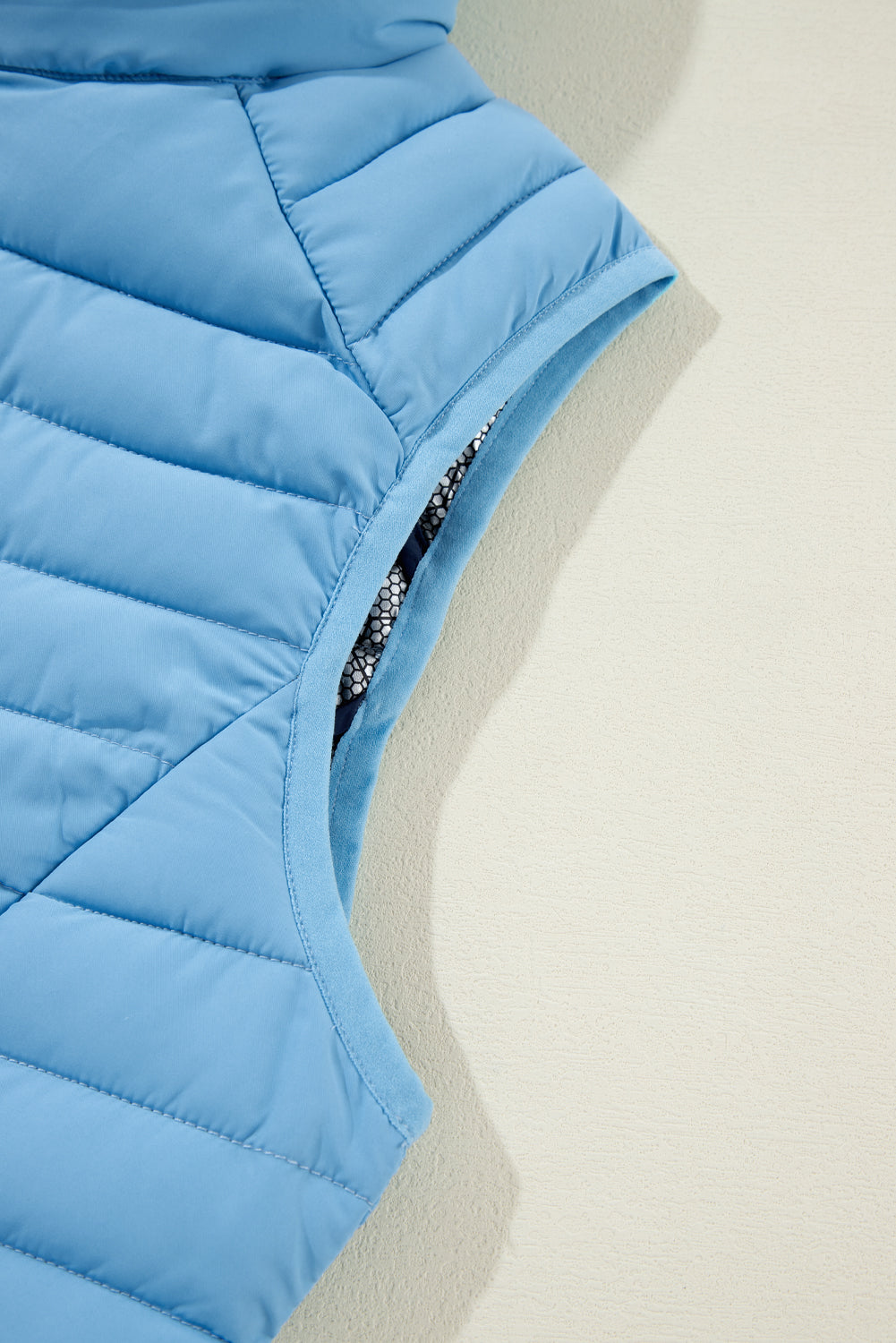 Sky Blue Quilted Puffer Vest