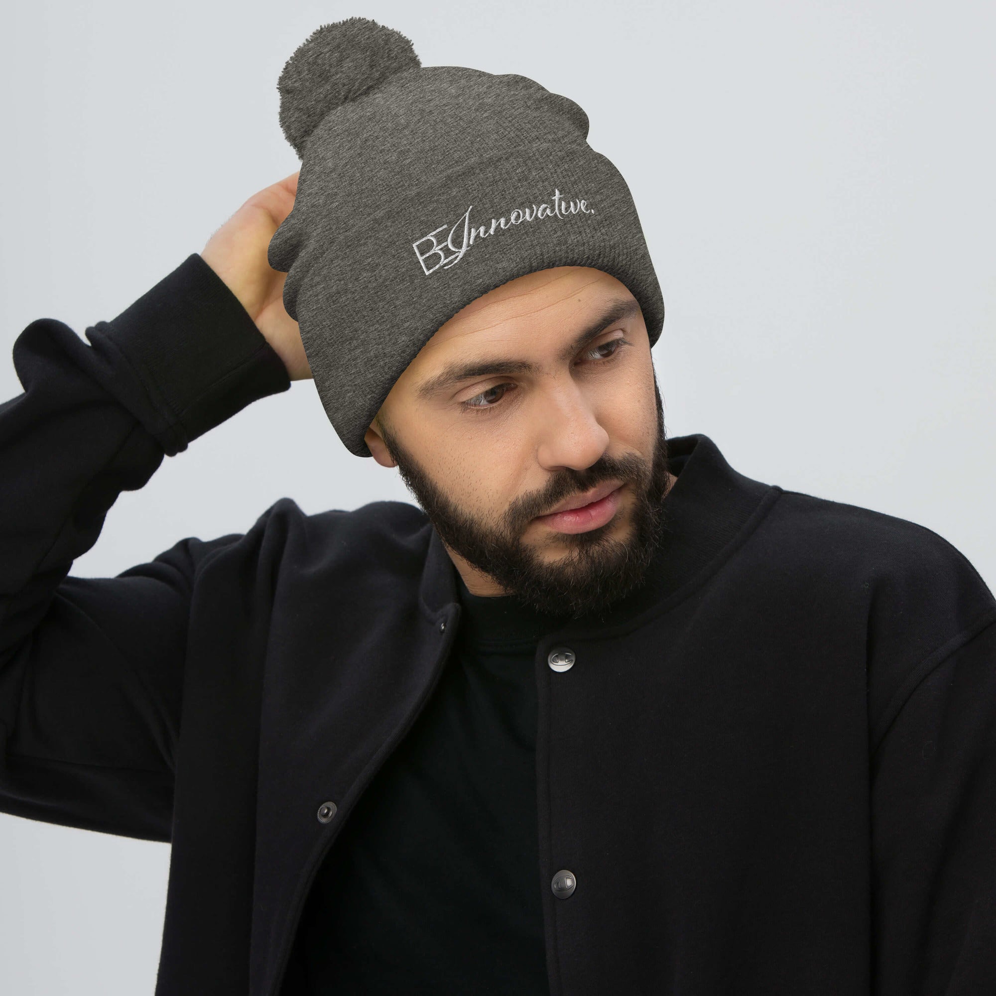 BE INNOVATIVE Pom-Pom Beanie