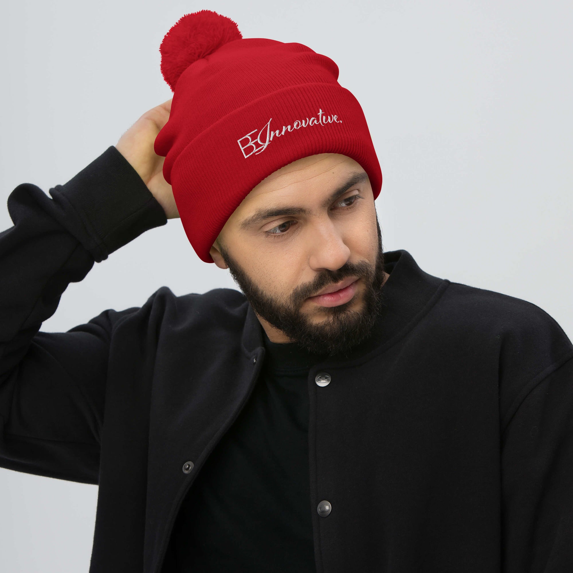 BE INNOVATIVE Pom-Pom Beanie