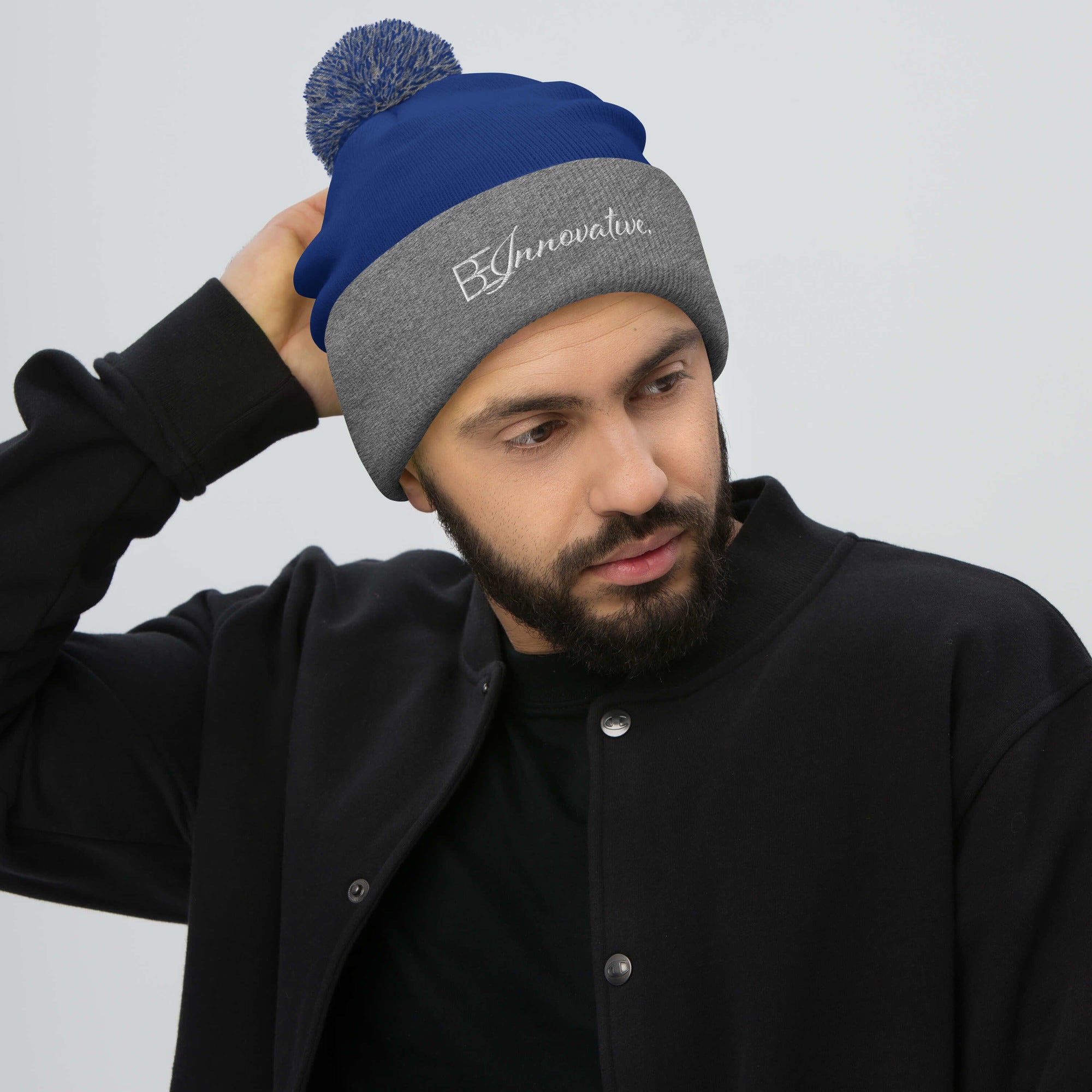 BE INNOVATIVE Pom-Pom Beanie